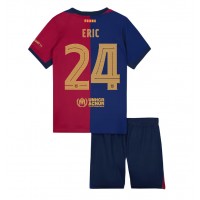 Barcelona Eric Garcia #24 Heimtrikotsatz Kinder 2024-25 Kurzarm (+ Kurze Hosen)